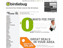 Tablet Screenshot of birdiebug.com